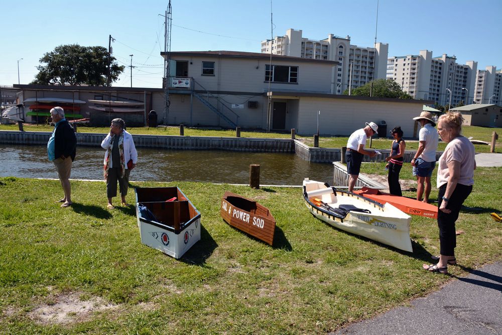 Cardboard boat race